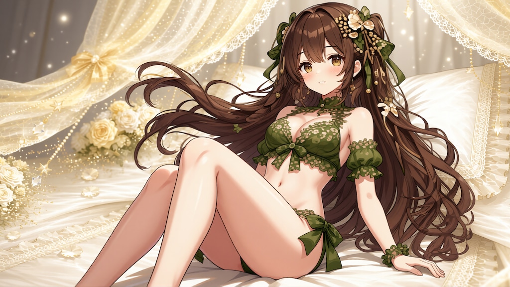 茶髪少女と水着　その7-7