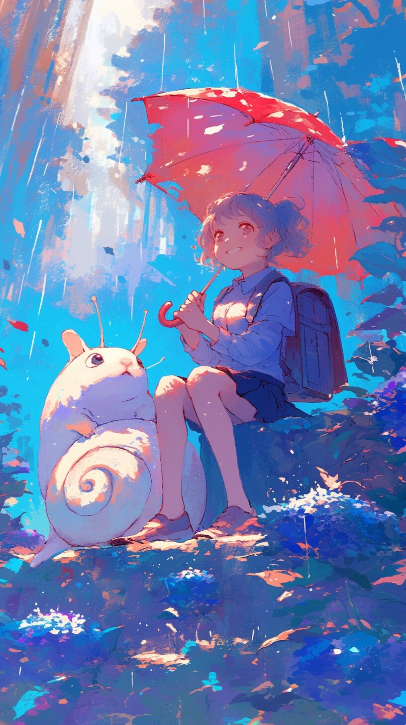 くま娘とカタツムリ🐌🐾 | の人気AIイラスト・グラビア