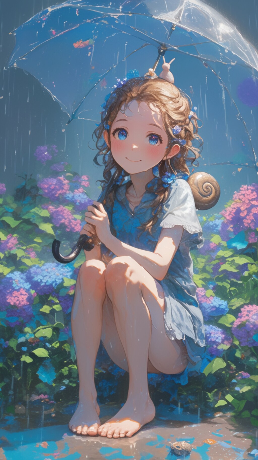 くま娘とカタツムリ🐌🐾