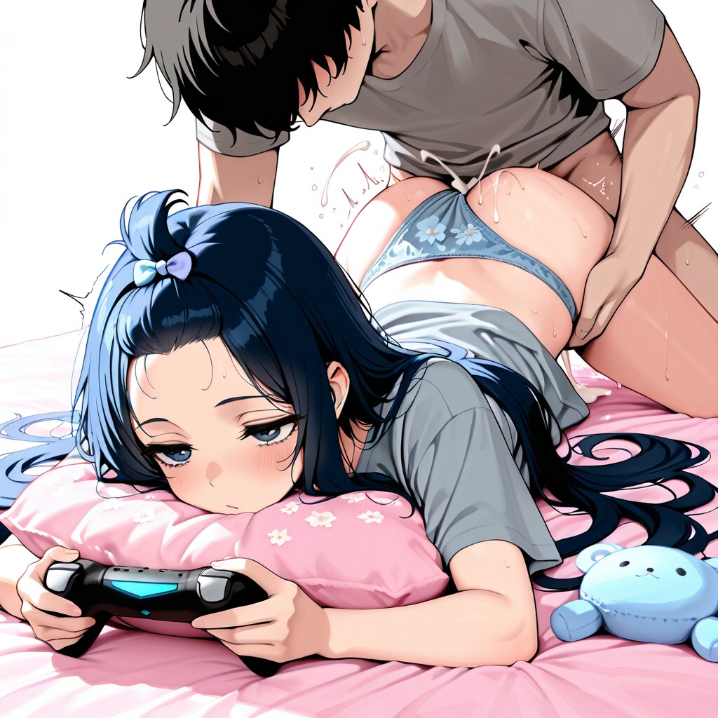 ゲームに夢中でチラっとの続き