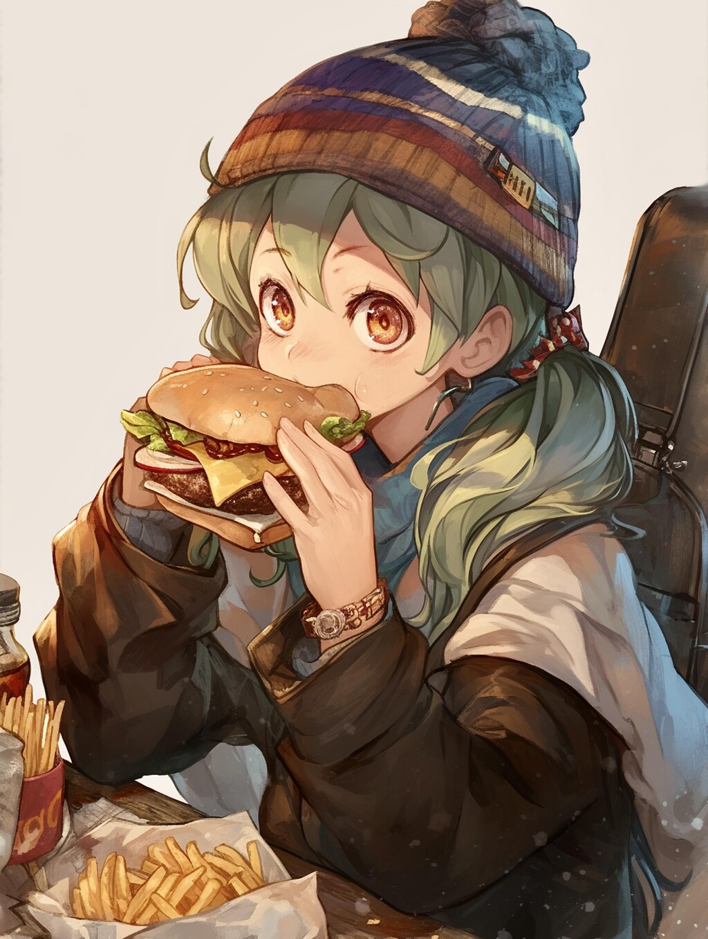 ギター少女✖︎ハンバーガー①🐾