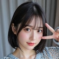 網目が大きなセーターを着た女の子のヌード 7枚目