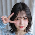 網目が大きなセーターを着た女の子のヌード 4枚目