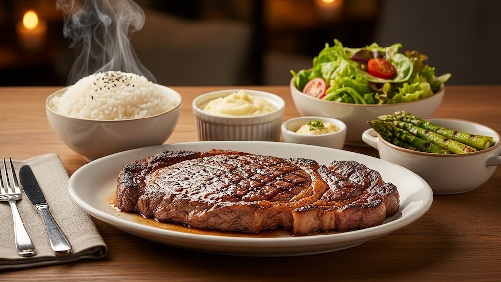 摩訶不思議食堂のジャンボステーキセット