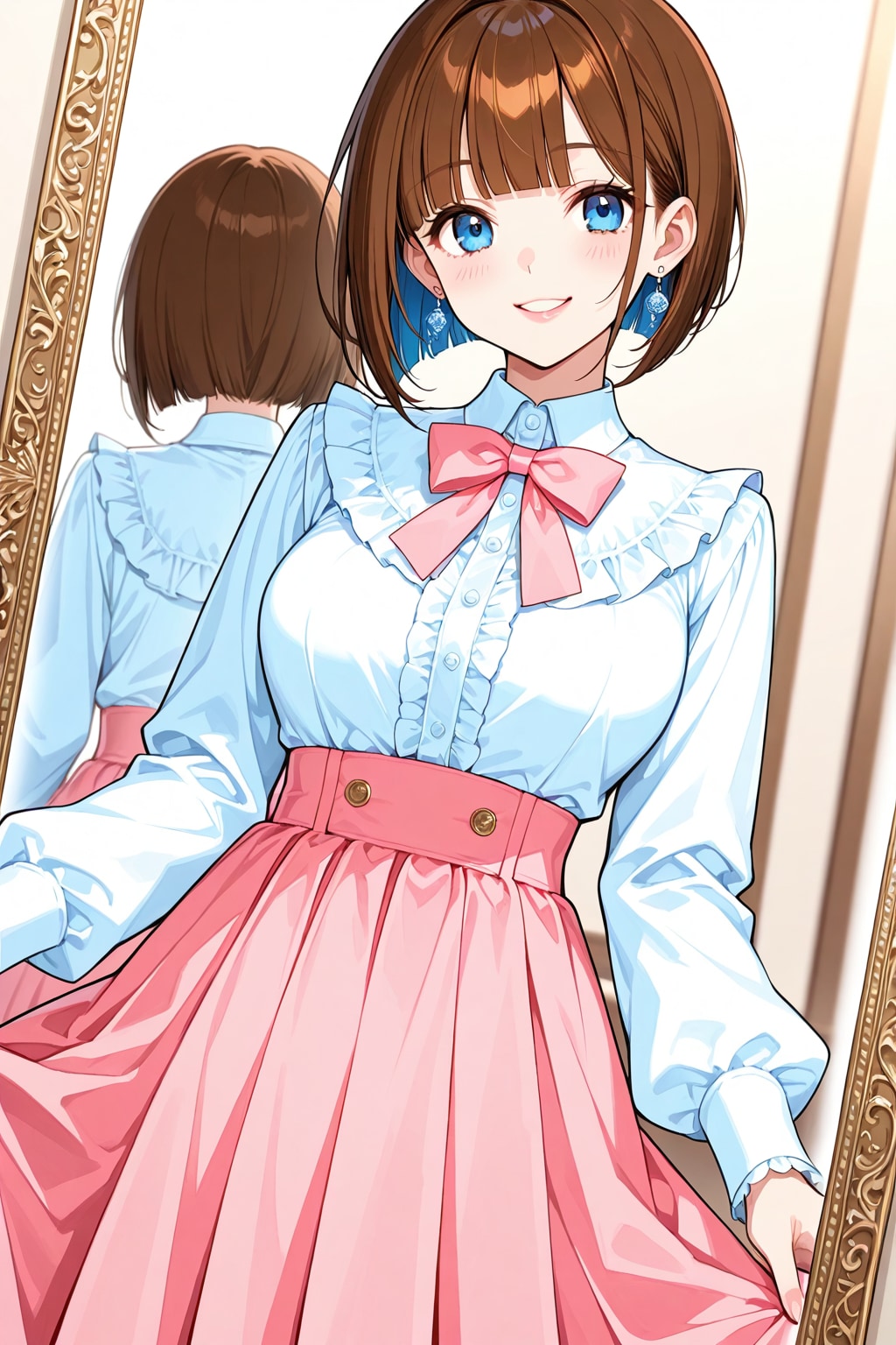 鏡の中の自分