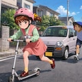 みほちゃん（キックボード） 2枚目
