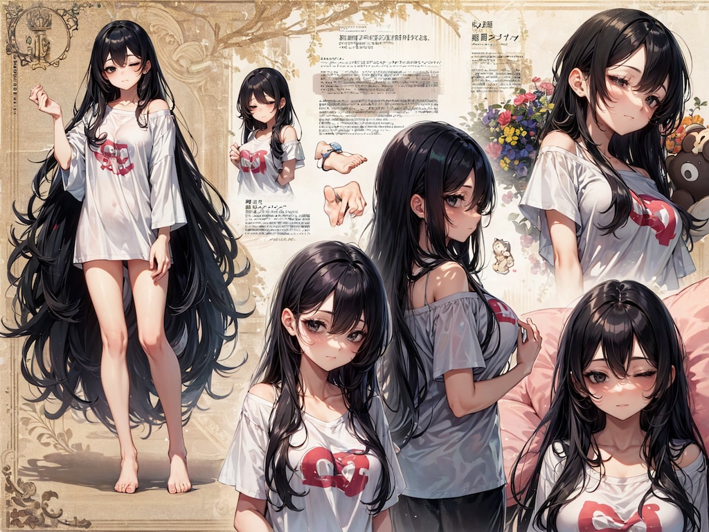 「ずぼらちゃん」設定画