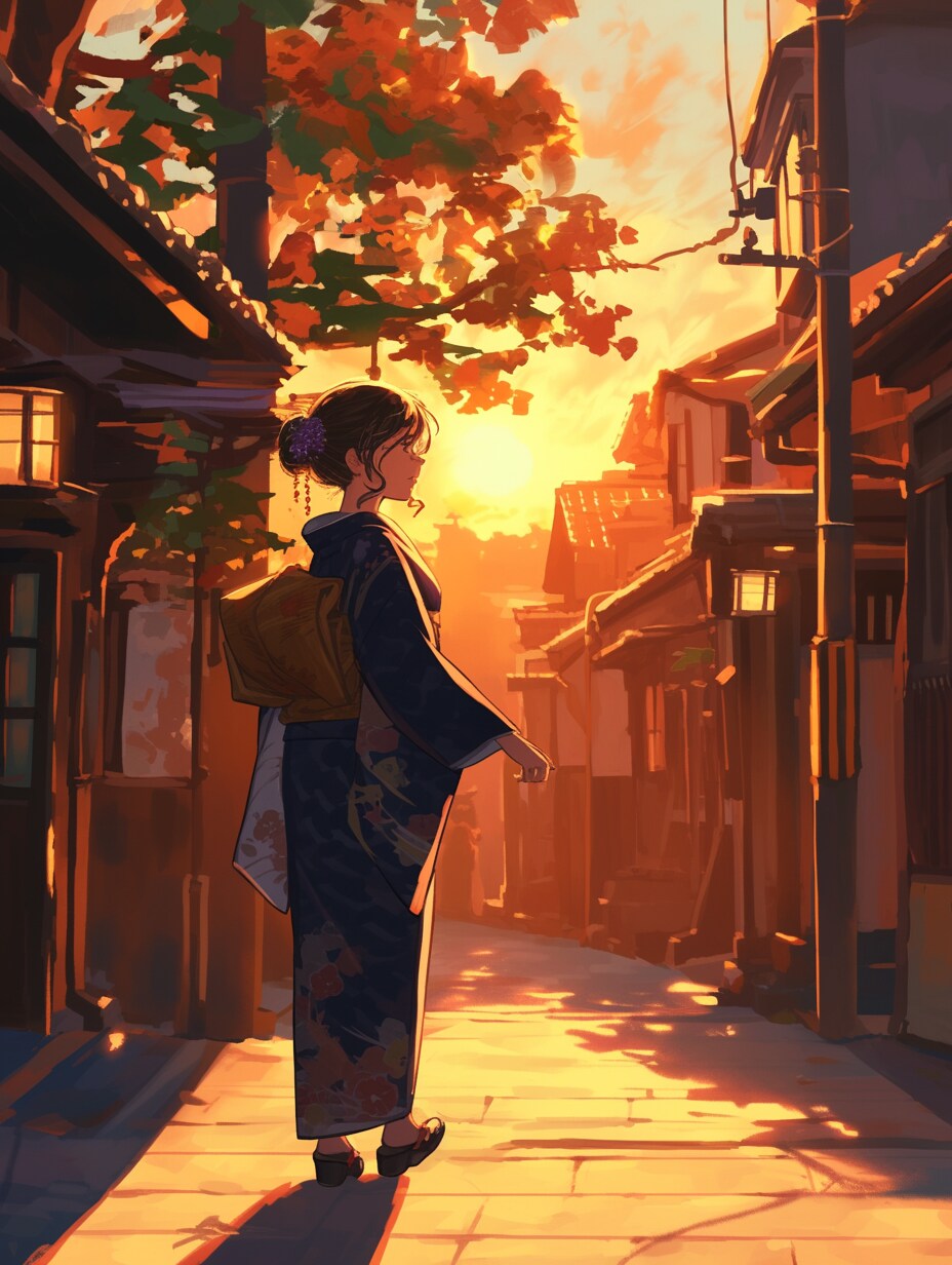 夕暮れ