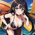 黒髪巨乳ちゃん_04_水着 3枚目