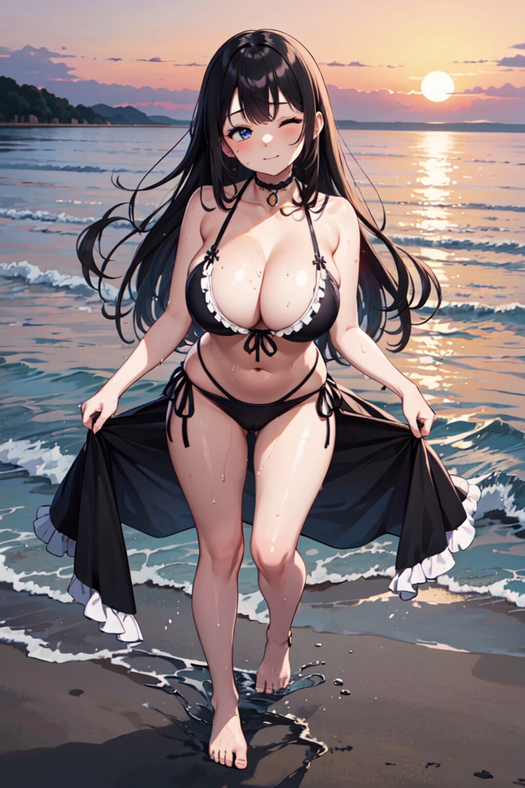 黒髪巨乳ちゃん_04_水着