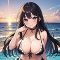 黒髪巨乳ちゃん_04_水着 10枚目