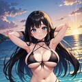 黒髪巨乳ちゃん_04_水着 5枚目