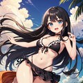 黒髪巨乳ちゃん_04_水着 7枚目