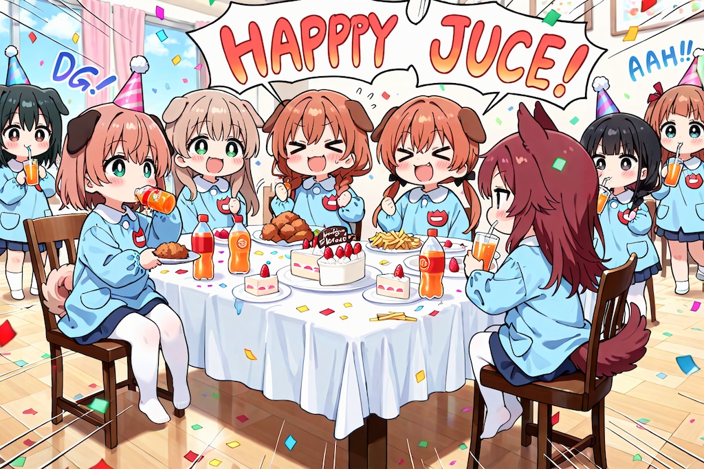 いぬみみようちえんのぼうねんかい！