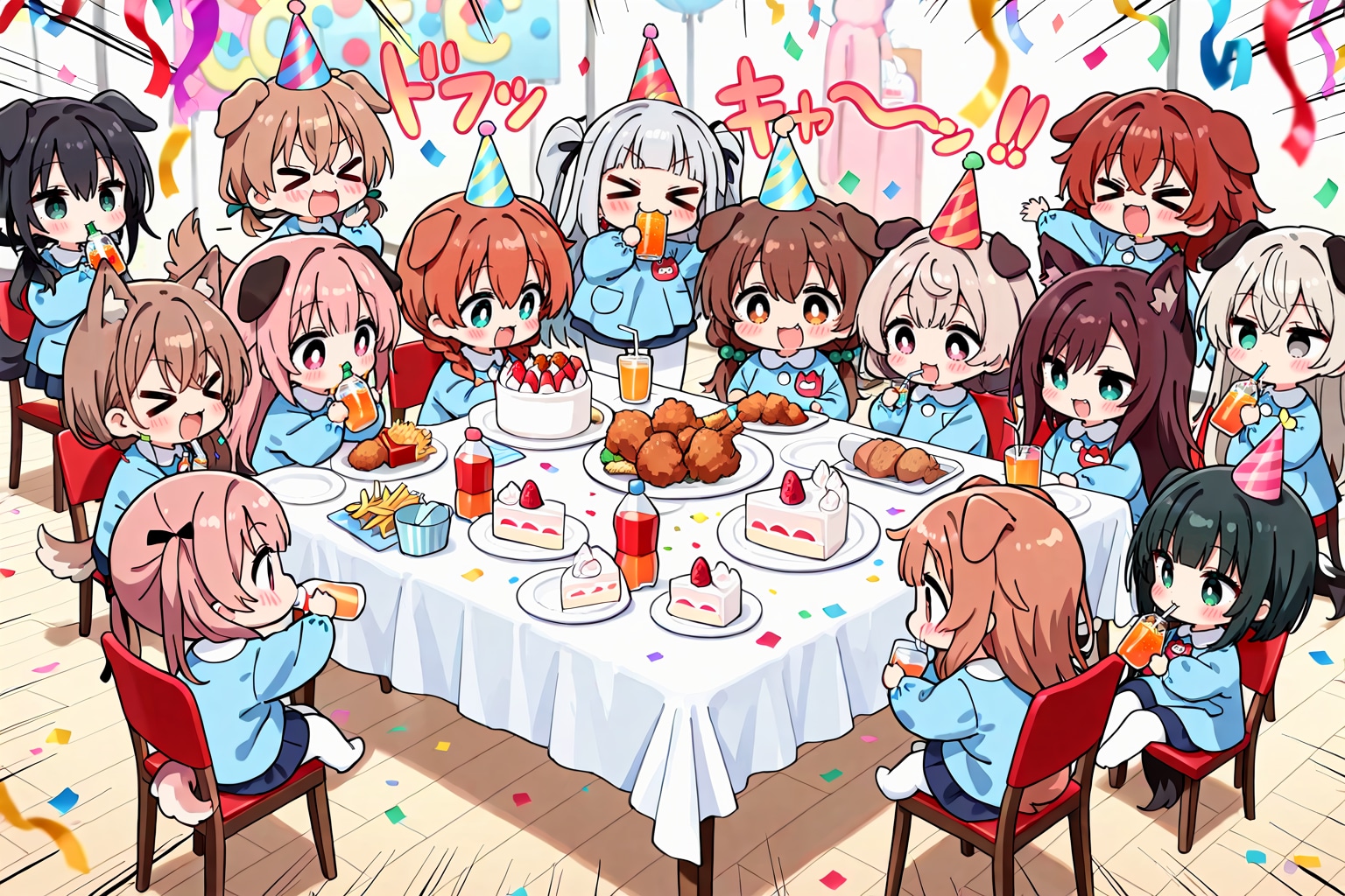 いぬみみようちえんのぼうねんかい！ | の人気AIイラスト・グラビア