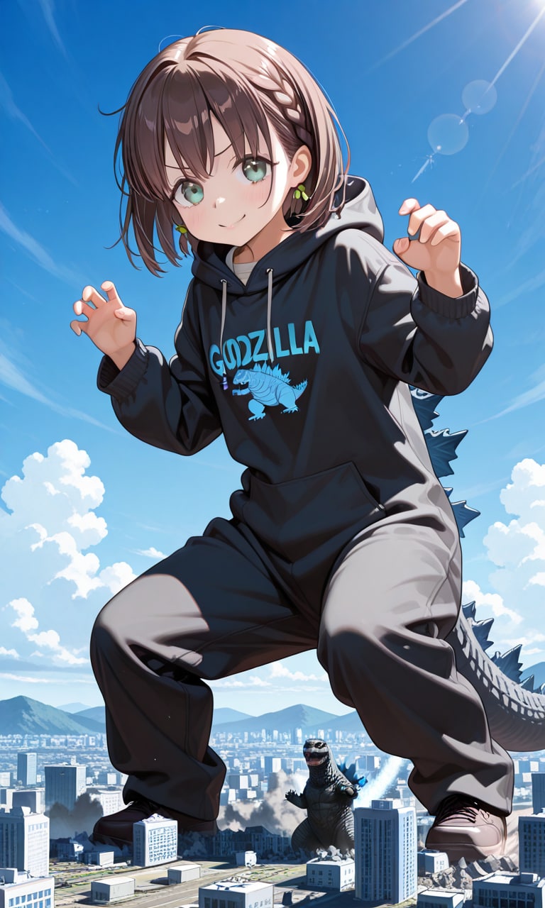 「怪獣王に、私はなる！」（コスプレのつもり） | の人気AIイラスト・グラビア