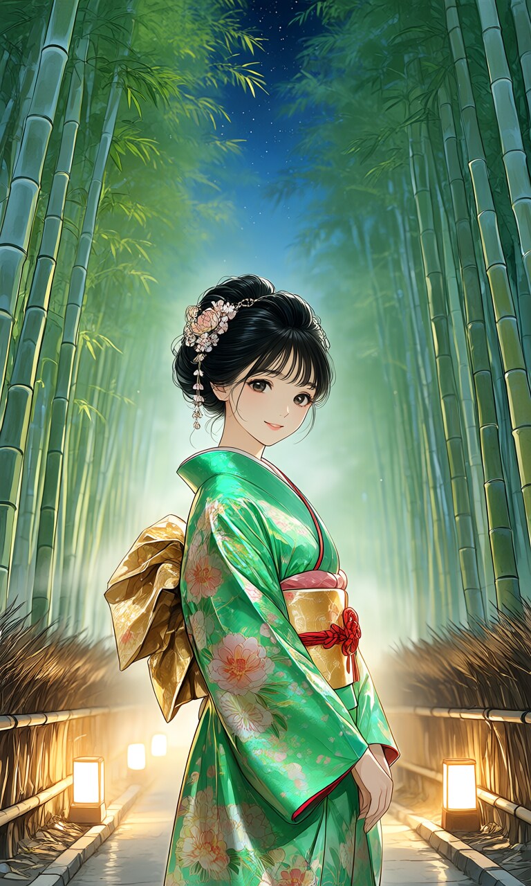 嵐山竹林の小径