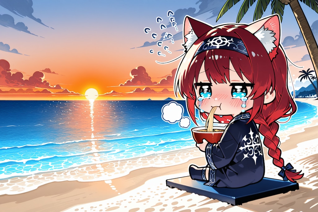 無人島でラーメンを