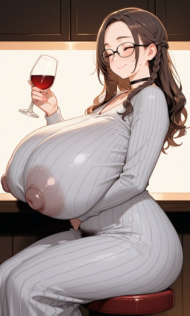 茶髪清楚叔母さん