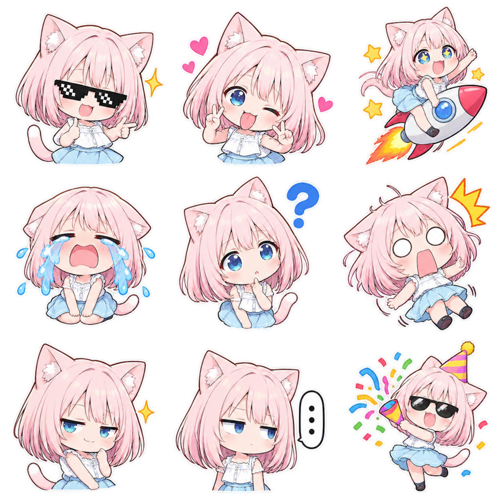はるこちゃんステッカー