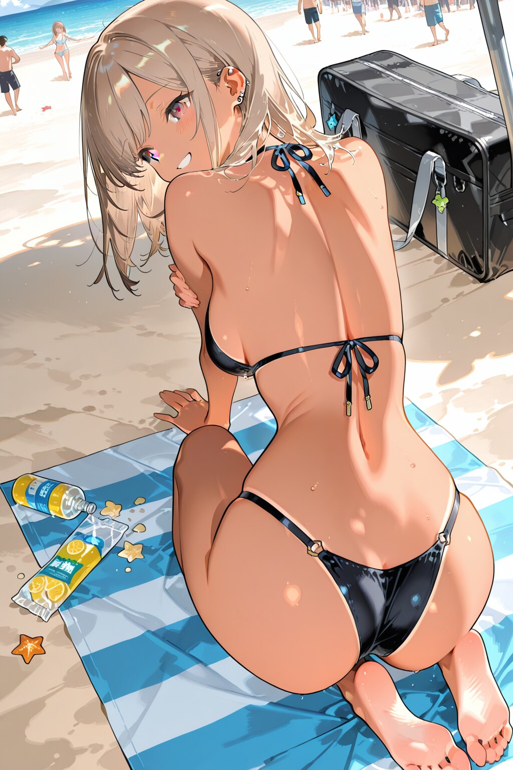 背中にオイル塗ってくれない？