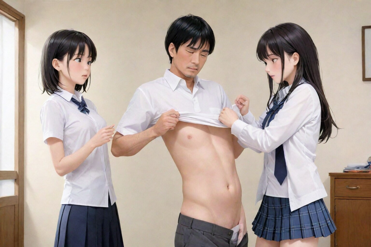 先生約束です脱いでください、