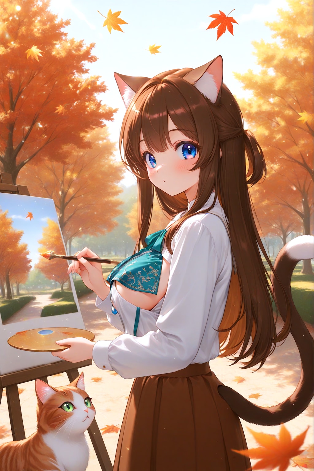 紅葉のキャンバス