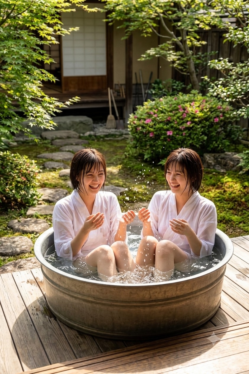楽しい行水❤️🛀