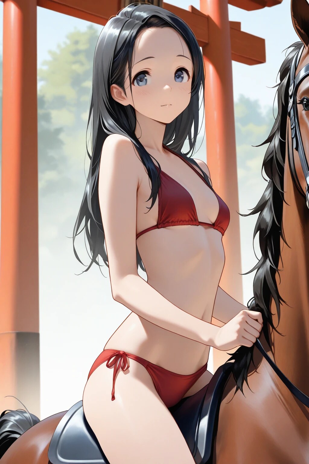 新春赤ビキニ　ORIHIME