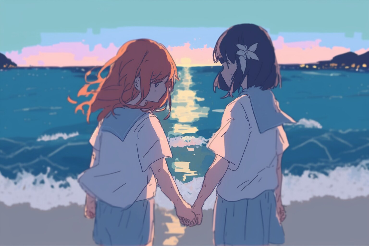 絵文字プロンプト百合