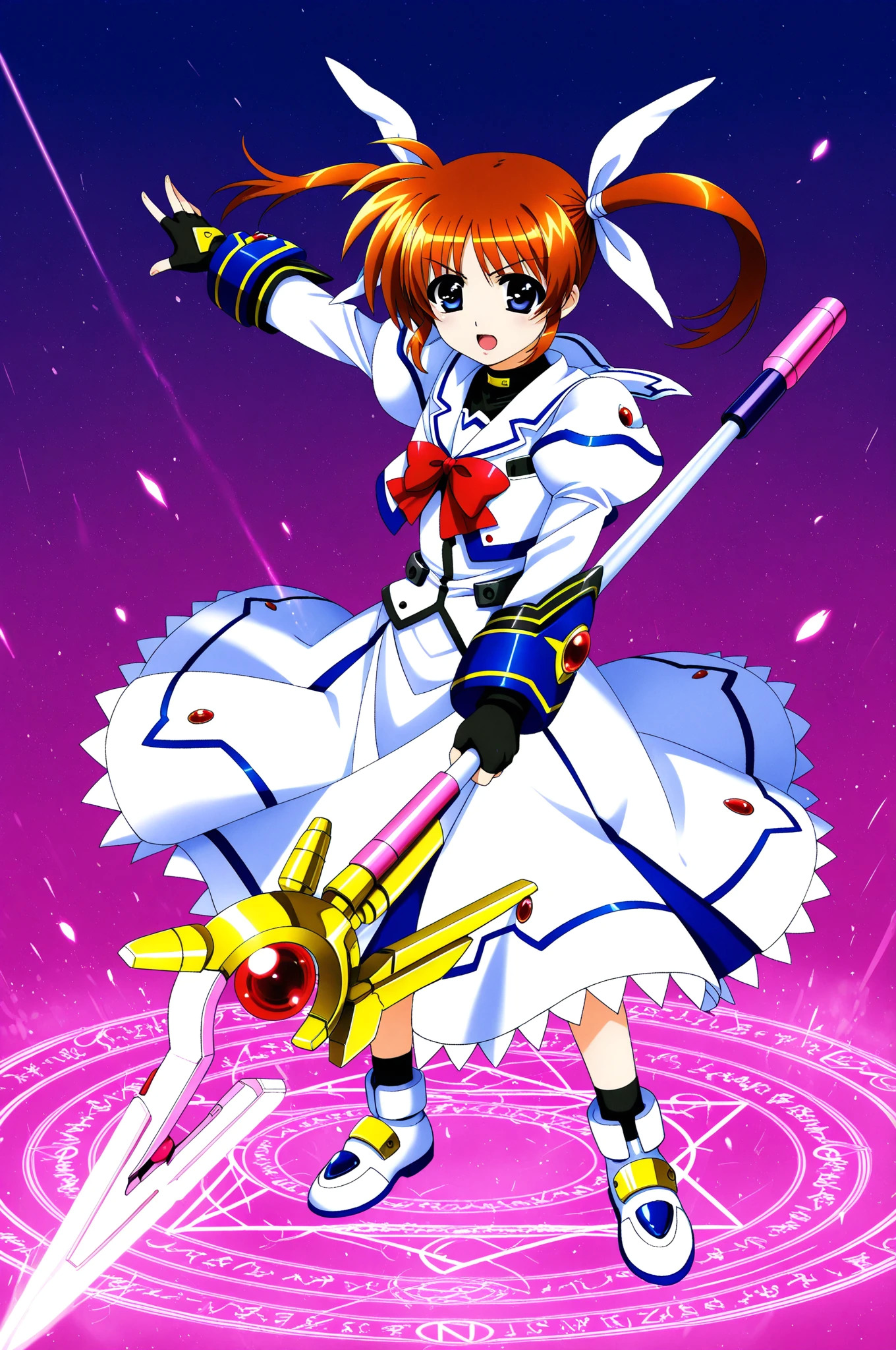 なのは➡　私と砲撃対決してくれないかな⁉　大丈夫手加減するから　たぶん・・・ | の人気AIイラスト・グラビア