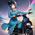小型バイクとアオザイ娘 5枚目