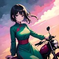 小型バイクとアオザイ娘 3枚目