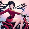 小型バイクとアオザイ娘 4枚目