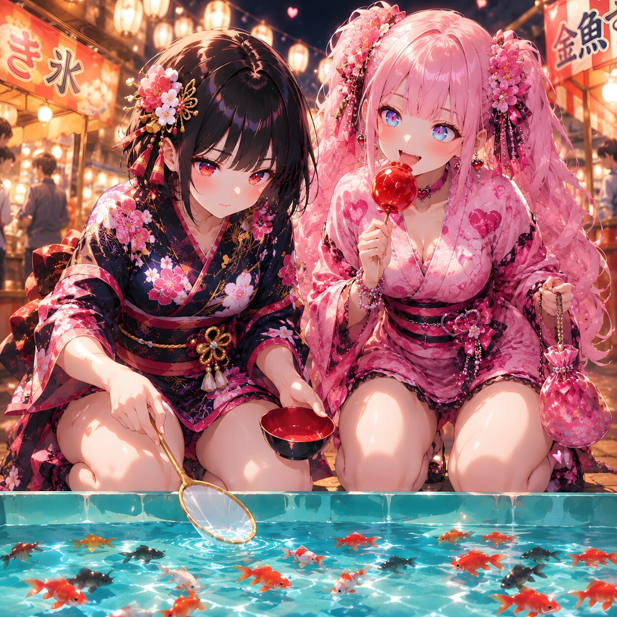 浴衣ガールズと夏祭り ～ カノンとルカ １０ ～