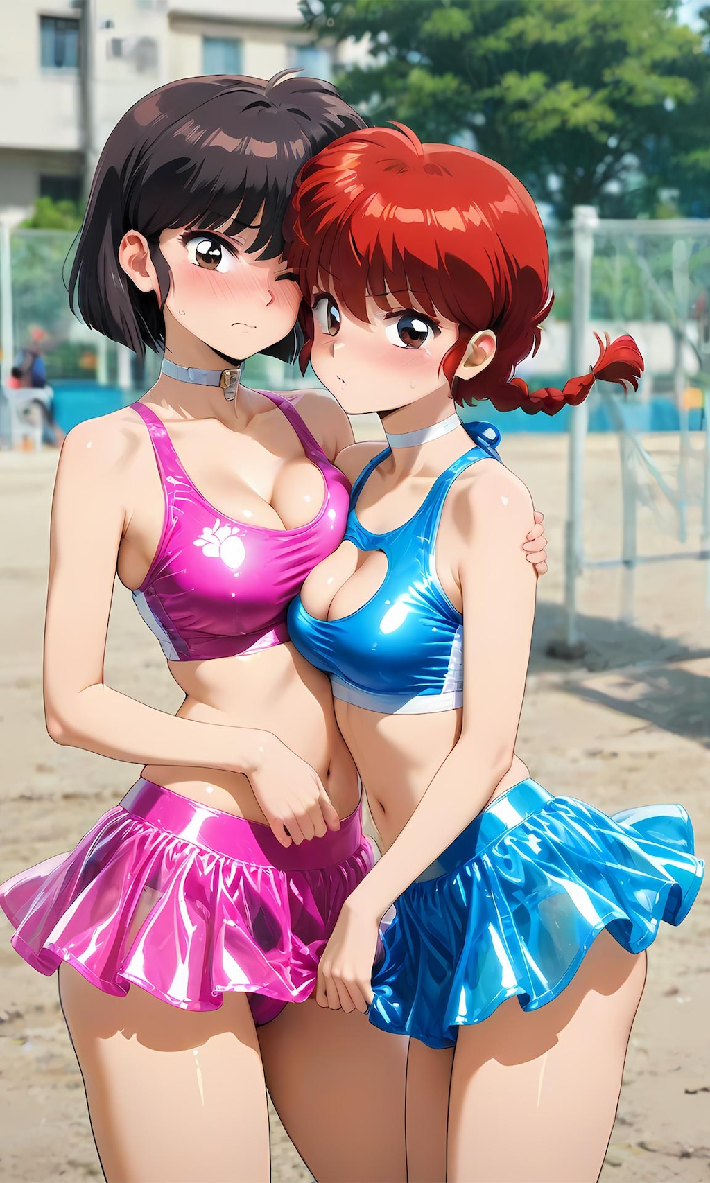 外で変なカッコさせるのいーよね