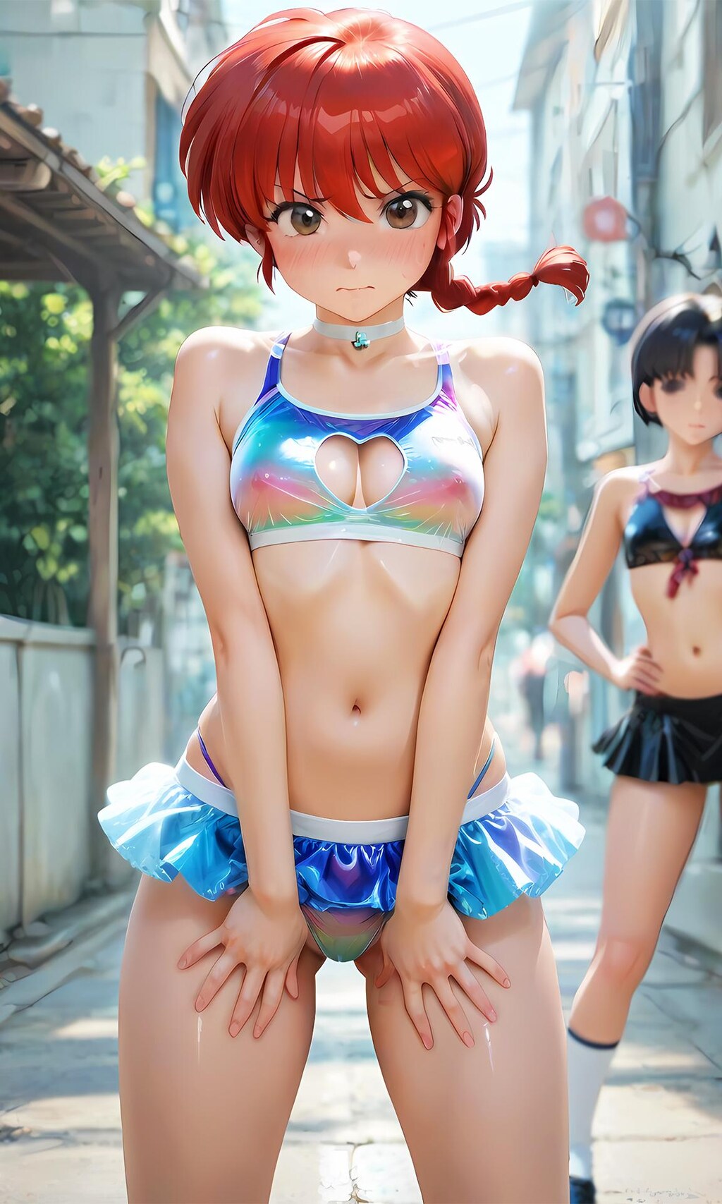 外で変なカッコさせるのいーよね