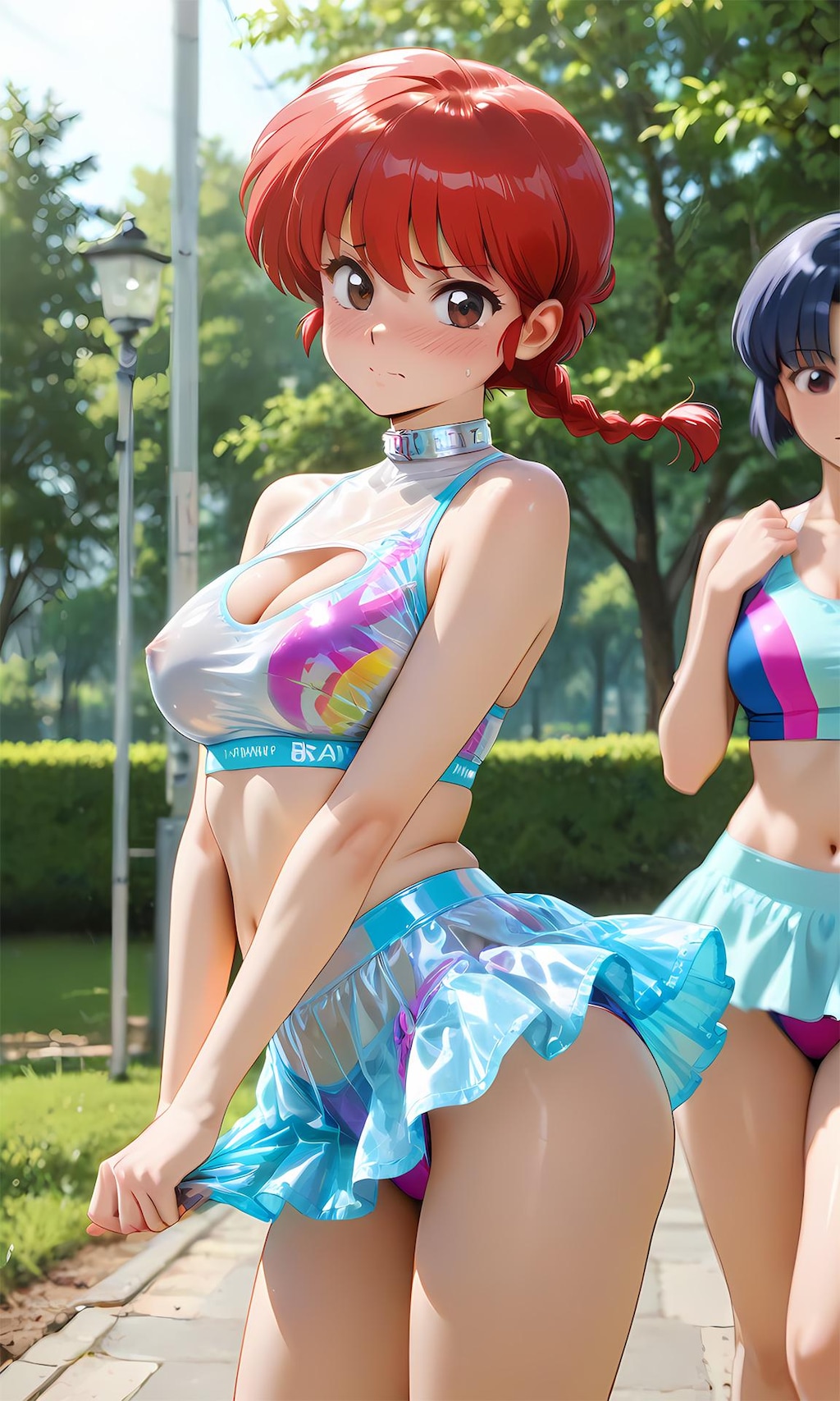 外で変なカッコさせるのいーよね