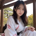 寺院 着物 牡丹の花 6枚目
