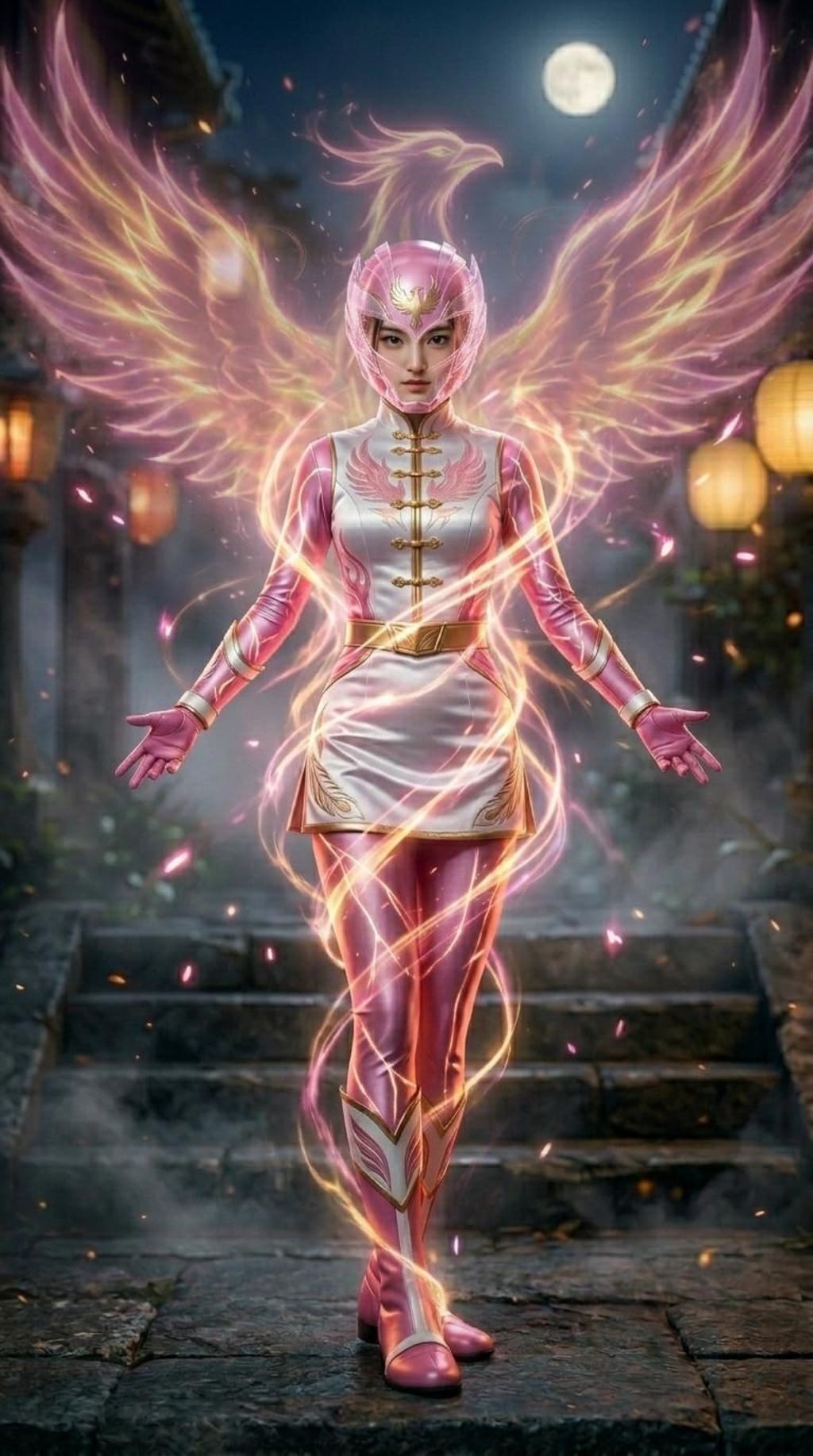 戦隊ヒロイン変身シーン