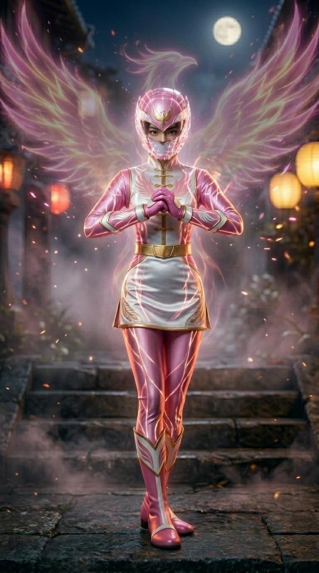 戦隊ヒロイン変身シーン