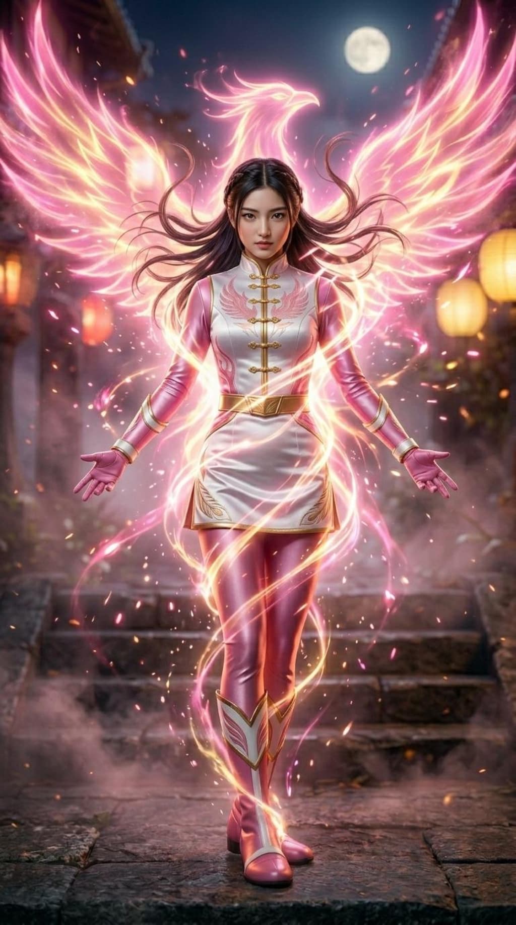 戦隊ヒロイン変身シーン