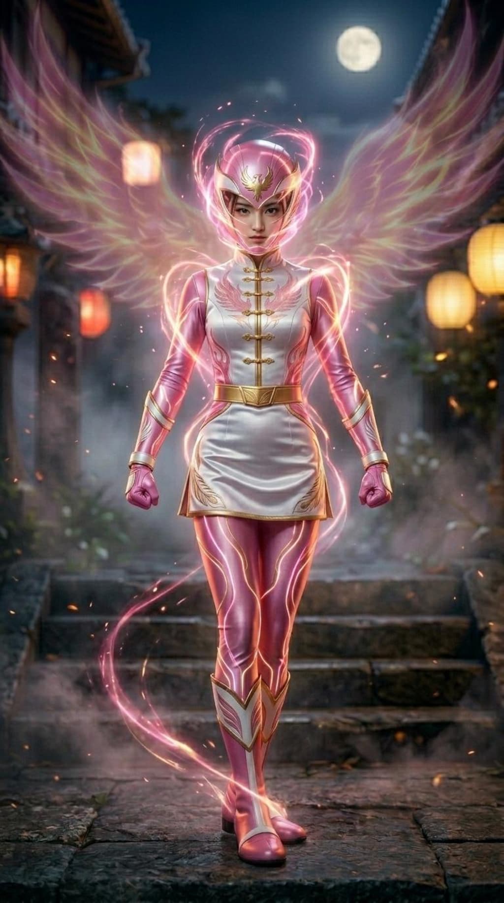 戦隊ヒロイン変身シーン