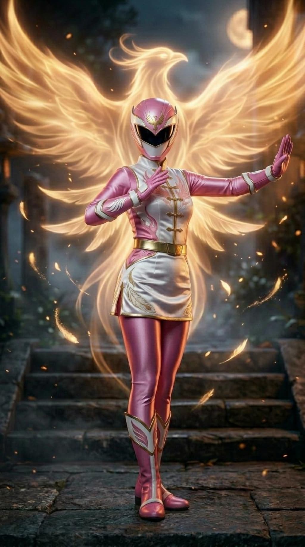 戦隊ヒロイン変身シーン