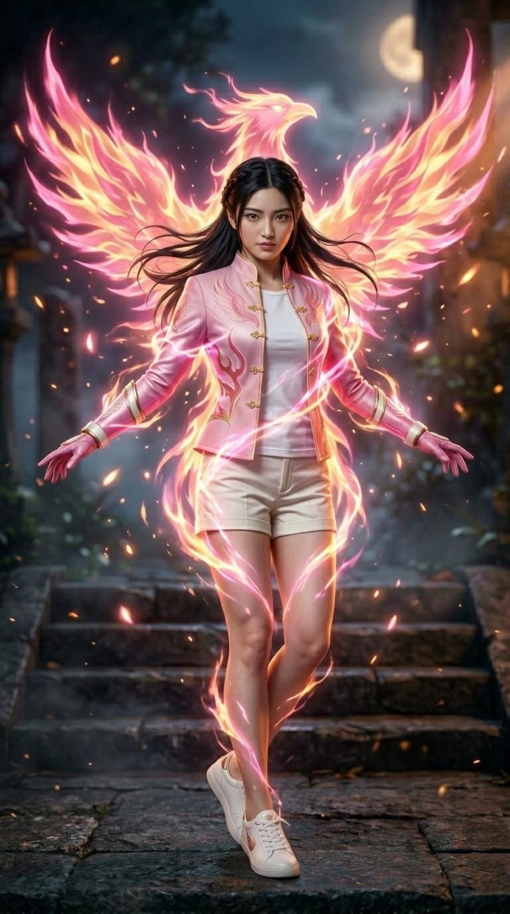 戦隊ヒロイン変身シーン