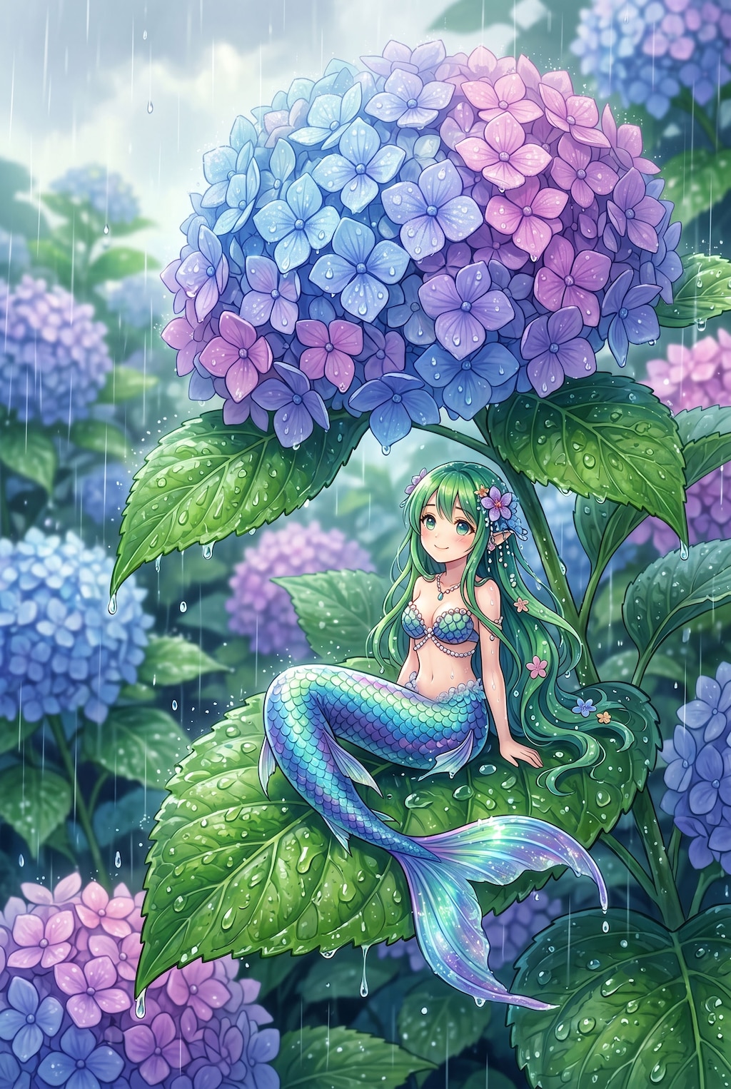 梅雨の人魚