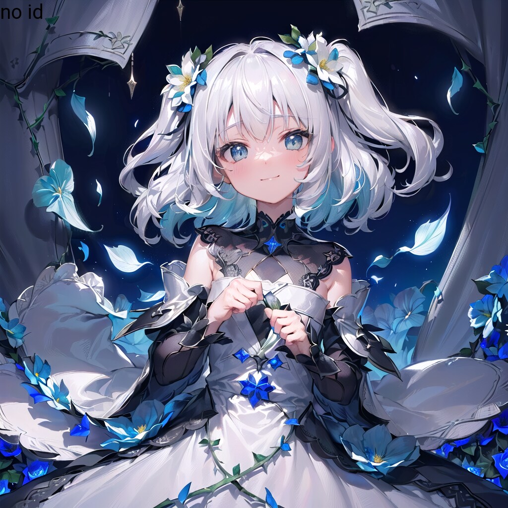 夜に染まる花
