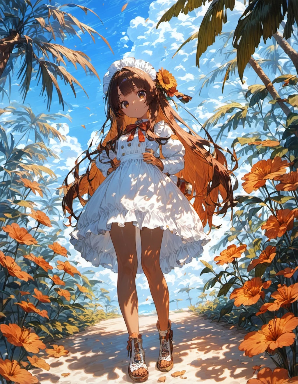 A Stroll Through the Azure Summer