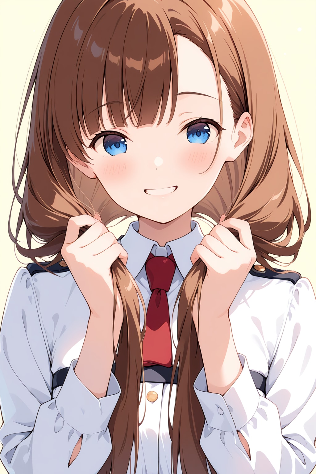 手持ちツインテのつもりが手持ちおさげに💦