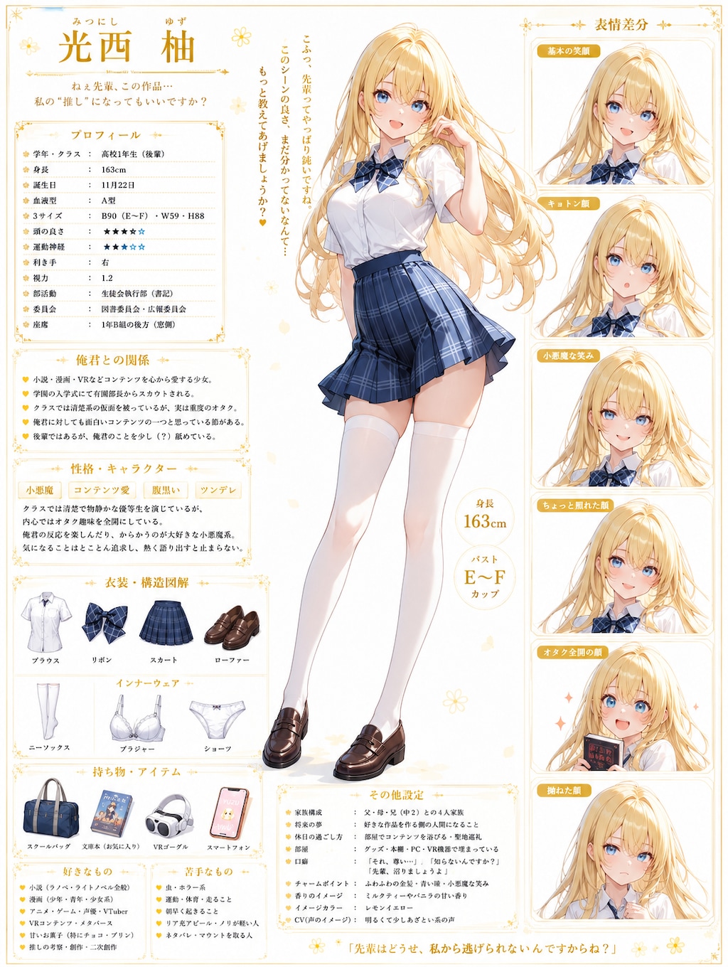 光西柚 キャラクターシート